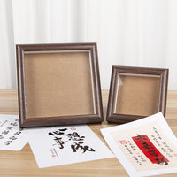 Solid Wood Photo Frame Wall Hanging Tabletop Display Retro New Chinese Style Living Room Wooden Simple Ornament