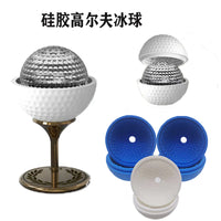 Silicone Golf Ball Ice Cube Mold for Whiskey Cocktails, Round Single Cavity Sphere Maker for Cake Jelly Chocolate Soap