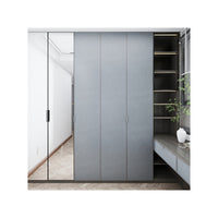 Modern Minimalist Open Wardrobe Closet System for Bedroom Storage and Organization