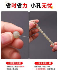 Extra Fine Beading Needles for Pearls and Crystals, DIY Bracelet Stringing Tool