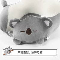 Memory Foam U-Shaped Travel Pillow with Cartoon Design for Neck Support
