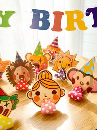 Cartoon Party Blowouts Whistles for Kids' Birthdays and Celebrations, 10-Pack