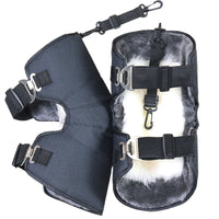 Electric Scooter Oxford Cloth Knee and Leg Warmers with Fleece Lining for Men and Women, Thickened Windproof and Waterproof