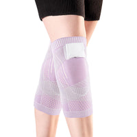 Breathable Nylon Sports Knee Brace with Adjustable Strap for Running, Basketball, and Fitness