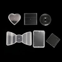 Transparent Mini Storage Box with Dividers for Jewelry, Toys, Hair Ties, and Small Items