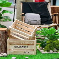 Wooden Storage Crates Decorative Display Boxes for Weddings & Retail