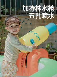 Inflatable Swimming Pool with Slide for Kids, Babies, and Family Outdoor Water Play