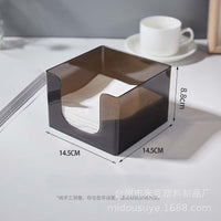 Large Square Bar Counter Tissue Box Napkin Holder for Restaurants and Cafes