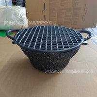 Cast Iron Charcoal Grill Set for Outdoor BBQ, Tea Boiling, Heating, and Roasting