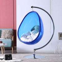 Floor-Standing Egg-Shaped Bubble Chair Acrylic Hanging Basket Indoor Outdoor Balcony Courtyard Space Chair