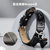 Pet Leather Bow Tie Collar for Dogs, Adjustable and Comfortable