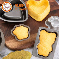 Silicone Cake Molds for Baking - Heart, Star, Square, Hexagon Shapes