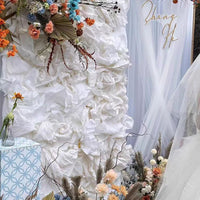 Hand-Rubbed Crepe Paper for Wedding Stage Backdrops and DIY Crafts, Large Size, Dyed, Versatile Styling