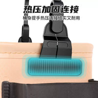 Foldable Fishing Bucket with Rope and Optional Net, Portable Live Fish Container for Outdoor Angling