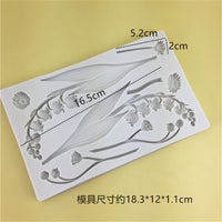 Lily of the Valley Silicone Mold for Cake Decorating, Chocolate, Fondant, Resin, Plaster, Clay Crafts