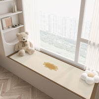 Cartoon Waterproof Faux Leather Bay Window Cushion, Stain-Resistant Tatami Mat, Easy-Clean All-Season Pad