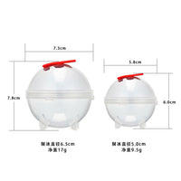 6.5cm Large Sphere Ice Ball Mold for Whiskey and Cocktails, Reusable Plastic Ice Cube Tray Set for Home Bar