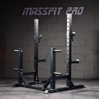 Commercial Grade Squat Rack with Bench Press and Weightlifting Set for Home Gym and Personal Training