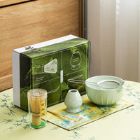 Bamboo Matcha Whisk Set with Bowl and Accessories for Traditional Japanese Tea Ceremony