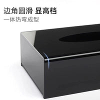 Acrylic Tissue Box Holder for Hotel KTV Restaurant, Square Napkin Dispenser, Customizable Logo