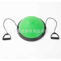 46CM Yoga Half Ball Balance Trainer with Resistance Bands and Pump, Anti-Burst Pilates Fitness Exercise Dome