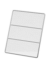 304 Stainless Steel BBQ Grill Grate Rectangular Oven Roasting Rack Outdoor Barbecue Net