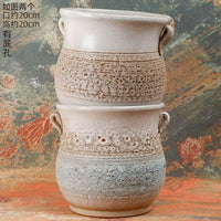 Ceramic Planter Pots for Succulents and Orchids, Large Caliber Clay Flower Pots