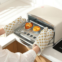 Silicone Oven Mitts Heat Resistant for Kitchen Baking and Grilling