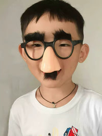 Funny Disguise Glasses with Mustache and Big Nose for Pranks and Parties
