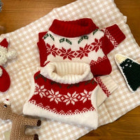Pet New Year Knitted Sweater for Small Dogs and Cats