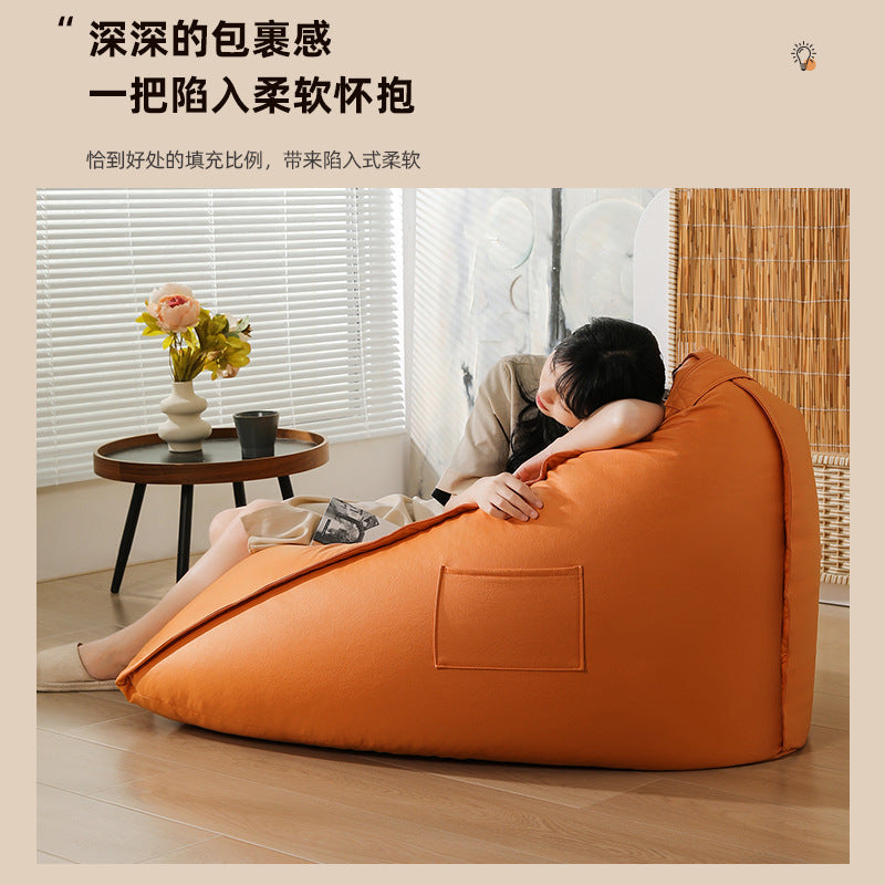 批懒人沙发榻榻米三角豆袋可躺可睡窗边小沙发卧室阳台休闲椅