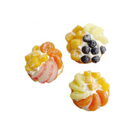 Miniature Dollhouse Food Props Fruit Pie Set for 1:6 and OB11 Dolls