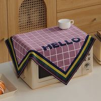 American Retro Plaid Microwave Oven Dust Cover