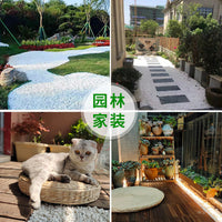 40lb White Pebble Stones for Landscaping and Garden Decoration