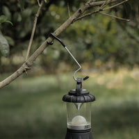Outdoor Camping Lantern Pole Hook Multifunctional Non-slip S-Hook Stainless Steel Pig Tail Storage Hook