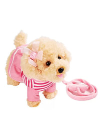 Interactive Plush Robotic Dog Toy with Music and Walking Function for Kids