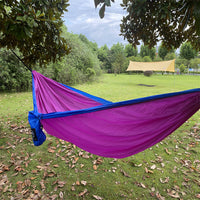 Outdoor Mosquito Net Hammock with Quick Setup, Anti-Roll Nylon Taffeta Swing for Camping & Leisure