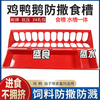 Anti-Spill Poultry Feeder for Chickens, Ducks, and Geese - Durable and Tip-Resistant