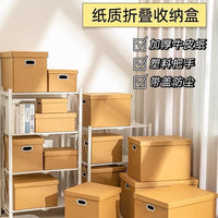 Heavy-Duty Corrugated Cardboard Storage Boxes with Lids for Moving and Organization