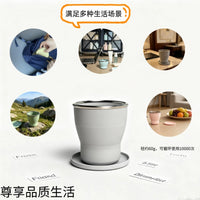 Collapsible Silicone Travel Cup - Portable Folding Mouthwash Cup for Outdoor Activities