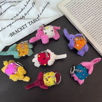 Handmade Felt Elephant Keychain Pendant Bag Charm
