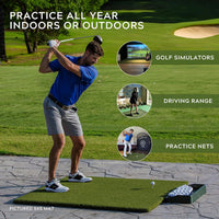 Golf Driving Range Double-Layer Nylon Hitting Mat for Swing Practice