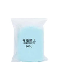 500g Crystal Resin Clay Air Dry Modeling Clay for DIY Crafts, Figurines, and Succulent Decor