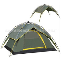 Automatic Pop-Up Camping Tent for 3-4 People - Spacious & Portable Outdoor Shelter for Family Travel