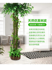 Artificial Bark Pipe Cover for Indoor Landscaping and Decoration