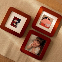 Cartoon Mini Solid Wood Photo Frame for Instant Prints, Baby Photos, Wedding Certificates, Couples DIY Art Display