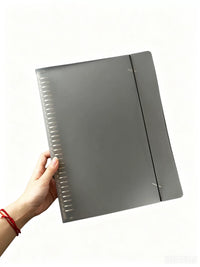 A4/B5/A5 Transparent Loose Leaf Binder for Documents and Notebooks, 20/26/30-Hole