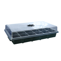 24-Cell Seed Starter Tray Kit with Dome and Vents, Thickened Plastic Seedling Germination Trays