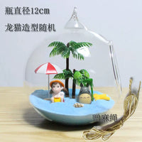 DIY Miniature Seascape Glass Terrarium Bottle Pendant Home Decor Gift