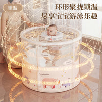 Foldable Baby Bathtub Portable Large Inflatable Swimming Pool for Infants and Toddlers